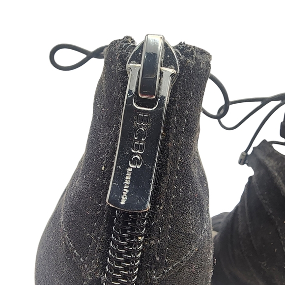 BCBGeneration Elegant Black Lace-Up Heels Size 6 - Picture 4 of 6